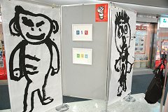 そごう横浜店で等身大肖像画アート展を開催